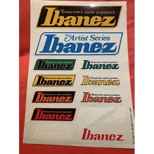 Autocollant Ibanez - 1980 - The Artist Séries - Tomorrow’S Name In Guitar