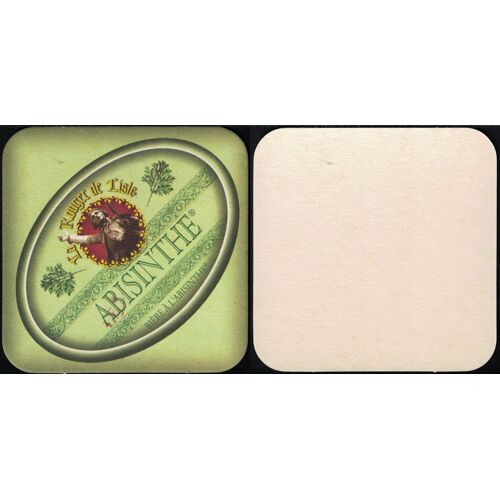 France Sous Bock Beermat Coaster La Rouget De Lisle Abisinthe