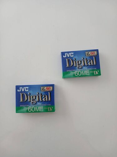 Lot de 2 Cassettes MiniDV JVC 60 min (Neuves sous blister)