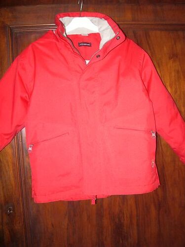 Blouson Fouganza Rouge 6 Ans Avec Capuche Intégrée