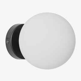 Applique Murale Pour Salle De Bain En Acier Inoxydable Avec Boule En Cristal Uvol Traditional Noir