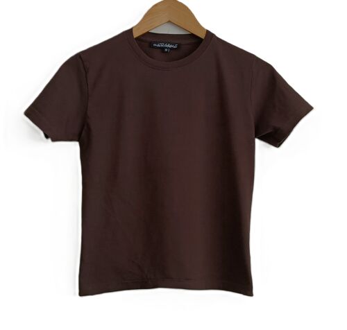 T Shirt Marron À Manches Courtes. Overgame. Coton. Taille 10 Ans