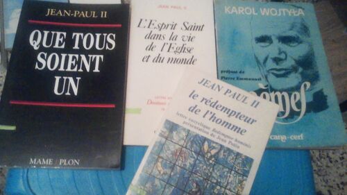 Un Lot De 4 Livres De Jean Paul Ii