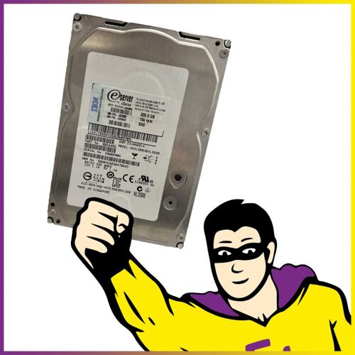 Disque Dur 3.5" 300Go SAS Hitachi HUS156030VLS600 0B24482 6Gbps 15000 tr/min