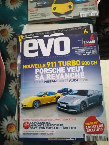 Evo 46 De 2010 Lotus Exige Cup 260,Porsche 911 Cabsport Classic,Boxster Spyder,911 Turbo,Rolls Royce Ghost,Golf R,Gti,Nissan Gtr,Audi R8 V10,Rs4,Ford Focus Rs,Megane Rs,Leon Cupra R,Ferrari 599 Hgte