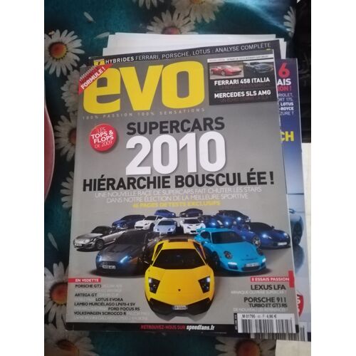 Evo 45 De 2010 Lexus Lfa,Porsche 911 Turbo,Gt3 Rs,Seat Leon Cupra R,Alfa Mito Multiair,Mercedes Sls,Ferrari 458 Italia,Ford Focus Rs,Mazda Mx5 2.0i Perf,Scirocco R,Clio Rs Cup,Jaguar Xfr,Lotus Evora,A