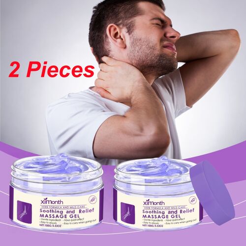 Lot De 2 - Gel De Massage Corporel 100 G, Hydratation Profonde, Nourrit La Peau, Apaise Les Articulations Et Les Muscles, Idéal Pour Détendre Les Muscles Et Le Corps Après Le Sport