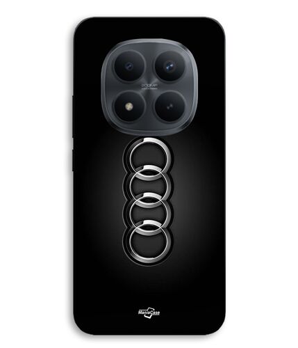 Coque Pour Xiaomi Redmi Note 15 Pro 5g Logo de voiture Audi front noir Maniacase