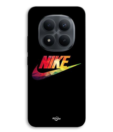 Coque Pour Xiaomi Redmi Note 15 Pro Plus 5g Nike logo coloré front noir Maniacase