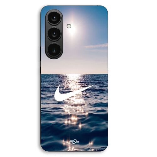 Coque Pour Samsung Galaxy S26 Plus Nike logo blanc mer solei Maniacase