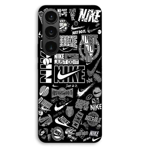 Coque Pour Samsung Galaxy S26 Nike air logo Graffiti Noir et blanc Maniacase