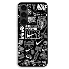 Coque Pour Samsung Galaxy S26 Plus Nike air logo Graffiti Noir et blanc Maniacase