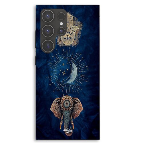 Coque Pour Samsung Galaxy S24 Ultra Hamsa et Ganesha Vision spirituel Maniacase