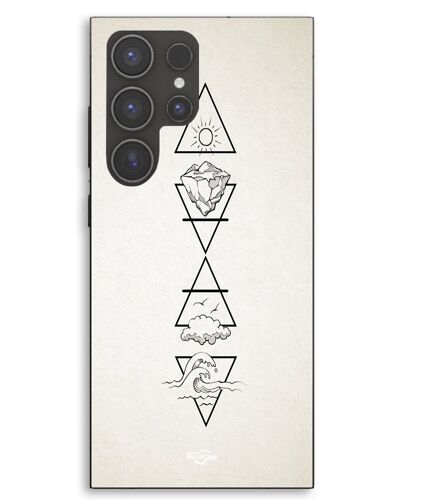 Coque Pour Samsung Galaxy S23 Ultra Les 4 éléments sacrés spirit Maniacase