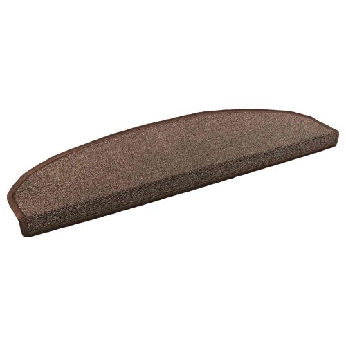 Vidaxl Tapis D'escalier Auto-Adhésifs 15 Pcs Marron Café