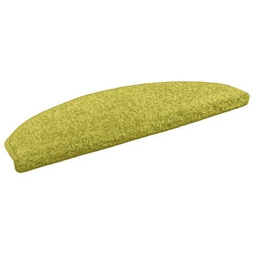 Vidaxl Tapis D'escalier Auto-Adhésifs 15 Pcs Vert 80 X 24,5 X 3,5 Cm