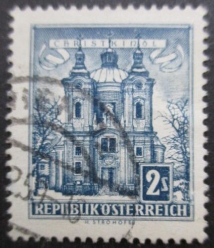 Autriche N°873a Papier Gris-Jaune Oblitéré
