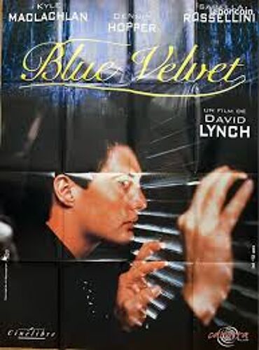 Blue Velvet De David Lynch Avec Isabella Rossellini, Kyle Maclachlan... - Affiche Originale De Film Format 120 X 160 Cm