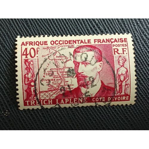 Timbre Afrique Occidentale Francaise Y T 47 Marcel Treich-Laplène (1860-1889) 1952 (010510 )