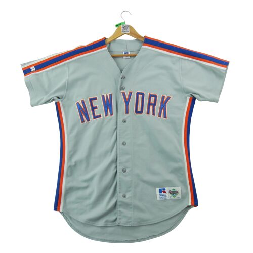 Reconditionné - Maillot Homme Mlb New York Mets Y2k - Taille M - Homme - Gris