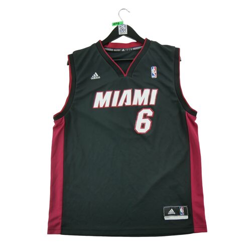 Reconditionné - Maillot Homme Nba Heat De Miami - Taille L - Homme - Noir