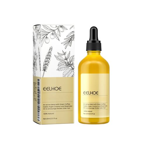 Pack De 2 Huiles Capillaires À L'Huile De Ricin (60 Ml X 2) ¿ Soin Hydratant En Profondeur Des Racines. Nourrit Les Cheveux Secs Et Abîmés, Laisse Les Cheveux Doux Et Brillants, Texture Non Grasse. 