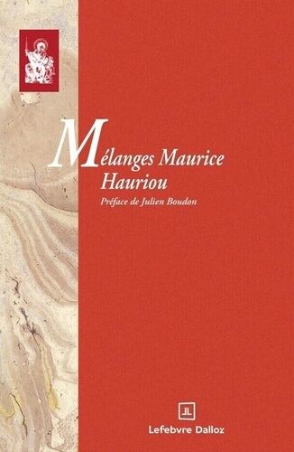 Mélanges Maurice Hauriou