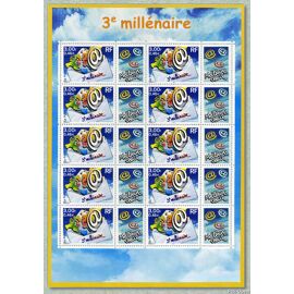 "3ème Millénaire" Meilleurs Voeux Feuillet 3365 Année 2000 N° 3365 Yvert Et Tellier Luxe