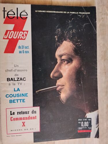 Télé 7 Jours 241 Commandant X André Citroën Porte-Hélicoptères Jeanne D'Arc La Cousine Bette