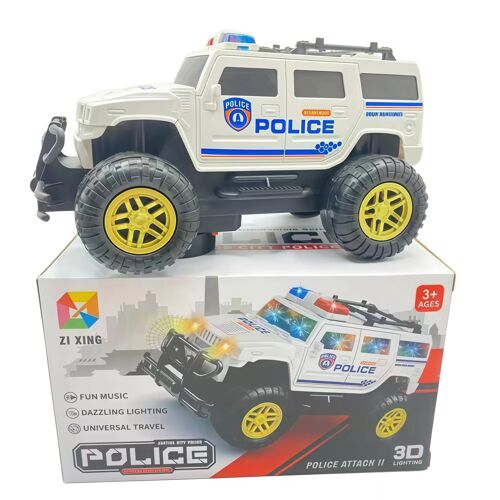 Voiture quad de police jouet SUV 4x4 avec lumières LED et musique - NONOVIVI