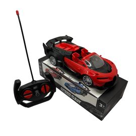 Voiture RC Enfant Rouge Télécommandée 27MHz Voiture de Course Jouet Rapide Contrôle à Distance Piles - NONOVIVI