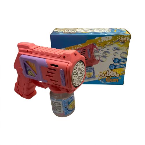 Pistolet À Bulles Électrique Enfant Avec Solution - Machine À Bulles Automatique - Jouet Extérieur Sans Musique - Nonovivi