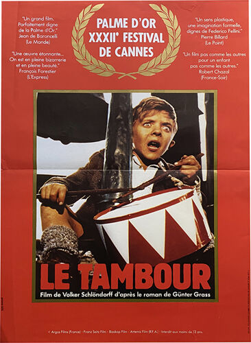 Le Tambour - Affiche De Cinéma Pliée - Format 39x58 Cm - De Volker Schlöndorff Avec David Bennent, Mario Adorf, Charles Aznavour, Andréa Ferréol, Heinz Bennent - 1979