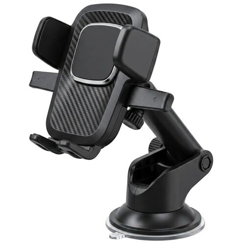 Support Téléphone Voiture Universel avec Ventouse, Stable Réglable Rotatif 360° - Noir - E.F.Connection