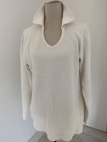 Pull Coton Blanc Polo À Manches Homme Ou Femme 