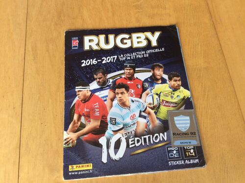 Panini Rugby - Album - Ligue Nationale - 2016 - 2017 - La Collection Officielle Top 14 Et Pro D2 -