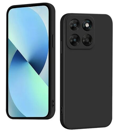 Coque pour Motorola Moto G67 / G77 5G - housse etui silicone gel fine + film ecran - NOIR
