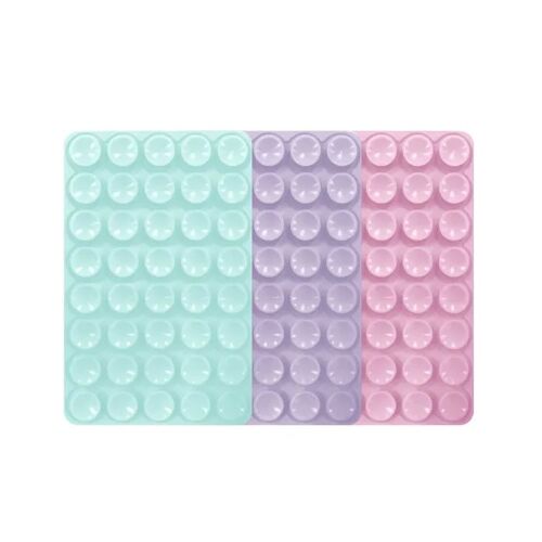 T'nB - Support smartphone ventouse ¿ Pack de 3 (Lavande, Rose, Turquoise)