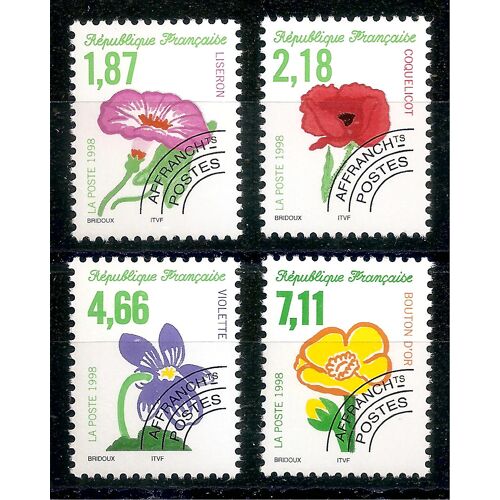 Préos 240 À 243 (1998) Préoblitérés Fleurs Sauvages N** (Cote 7,65e) (7694)