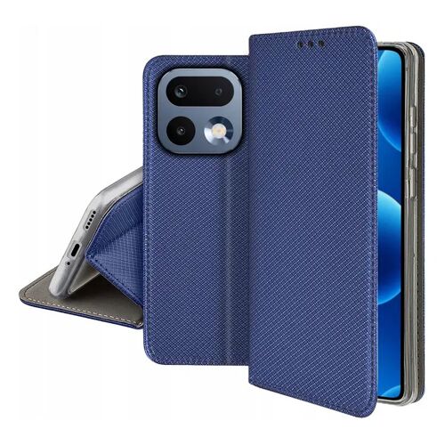 Housse pour Realme 16 Pro 5G - etui coque pochette portefeuille + verre trempe - BLEU MAGNET