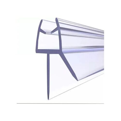 Joint de douche Honeyes pour cabine 100 cm transparent, auto-adhésif, lèvre caoutchouc 6-8 mm, PVC anti-UV anti-moisissure