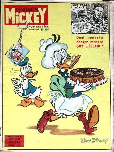 Le Journal De Mickey - N° 729 6 Guy L 'Eclair - 1966