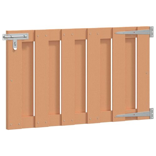 Vidaxl Porte De Jardin 100 X 60 Cm Wpc Et Aluminium Marron