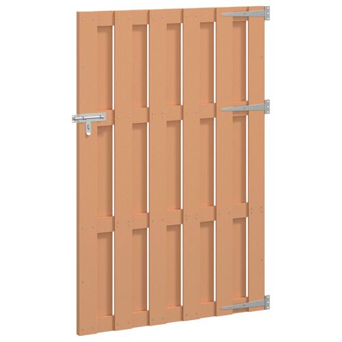 Vidaxl Porte De Jardin 100 X 150 Cm Wpc Et Aluminium Marron