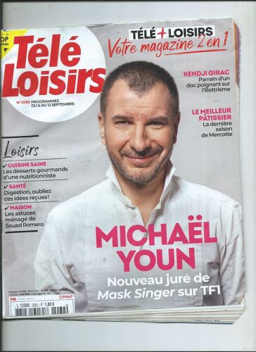 Télé Loisirs 06/09/2025 Michaël Youn, Kendji Girac, South Park, Jamie Roy &Harriet Slater, Miou-Miou & Leïla Bekhti, Fauve Hautot, Hoshi, David Suchet, Donjons & Dragons, Amélie Nothomb, Souad Romero