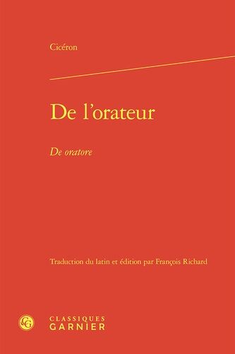 De L'orateur - De Oratore