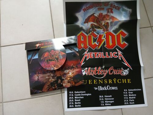 Metallica Monsters Of Paris 2lp Vinyle Couleur Insert Poster Gatefold Live 91