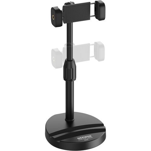 NEEWER ENTRY LEVEL VERSION Support de Téléphone Portable, pour Bureau, Lit ou Table, Compatible avec iPhone Samsung Android, pour l'Enregistrement Vidéo, Rotation à 360° et Inclinaison à 90°, DS030