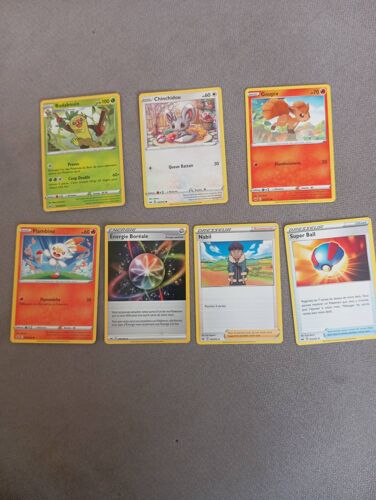 Lot 7 Cartes Pokémon Épée Et Bouclier Sans Doubles