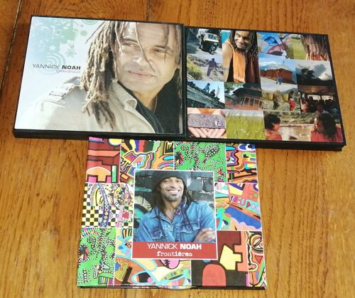 Lot 3x Cd Albums Yannick Noah " Pokhara + Charango + Frontieres " Les 3 Boitiers Sont En Édition Limitée